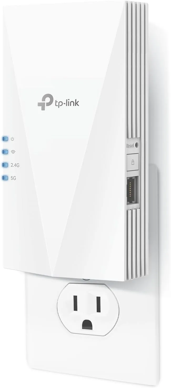 TP-Link AX1500 WiFi Extender Internet Booster(RE500X), WiFi 6 Range Extender Covers up to 1500 sq.ft and 25 Devices,Dual Band, AP Mode w/Gigabit Port, APP Setup, OneMesh Compatible