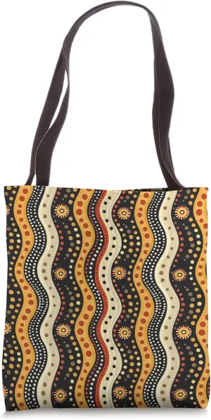 Traditional Aboriginal Dot Pattern Tote Bag