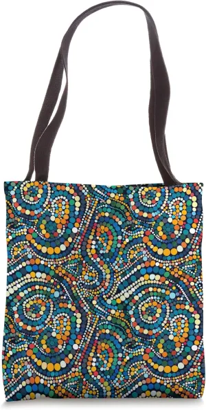 Traditional Aboriginal Dot Pattern Tote Bag