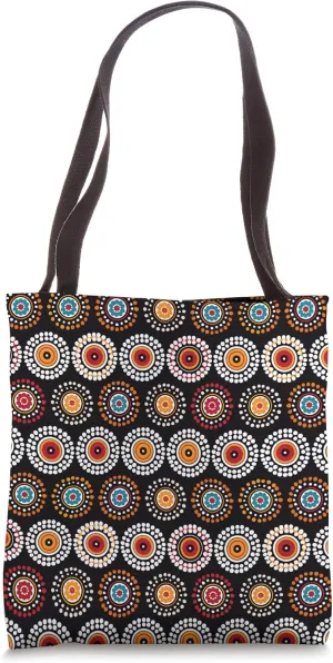 Traditional Aboriginal Dot Pattern Tote Bag