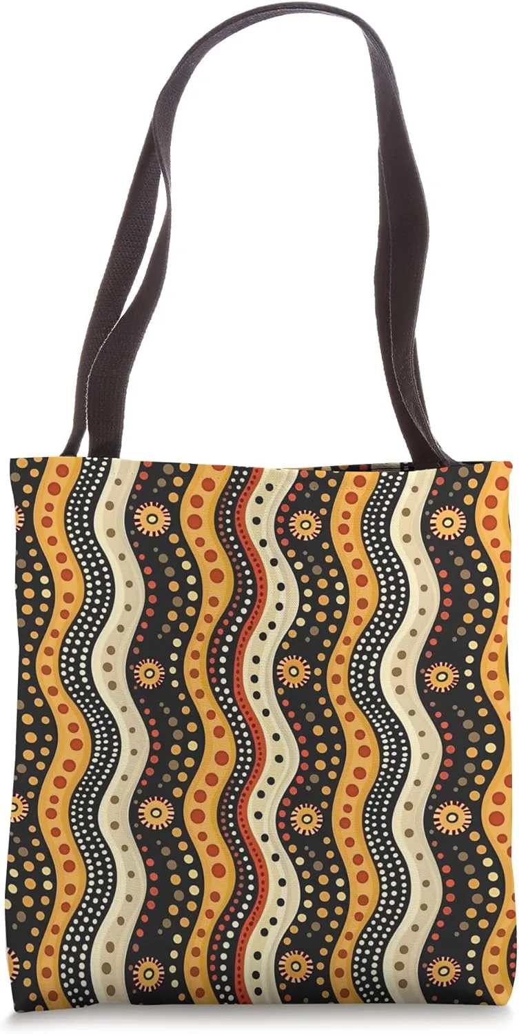 Traditional Aboriginal Dot Pattern Tote Bag