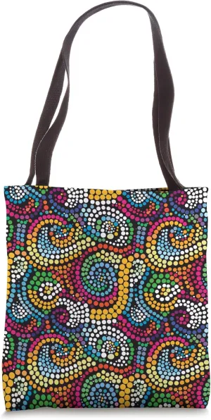 Traditional Aboriginal Dot Pattern Tote Bag