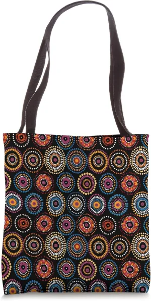 Traditional Aboriginal Dot Pattern Tote Bag