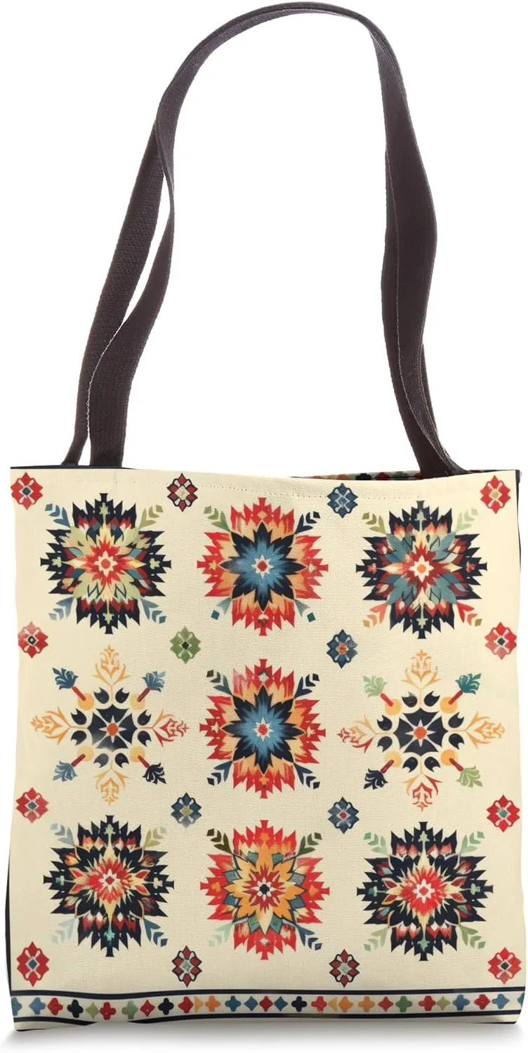 Traditional Romanian Pattern Tote Bag