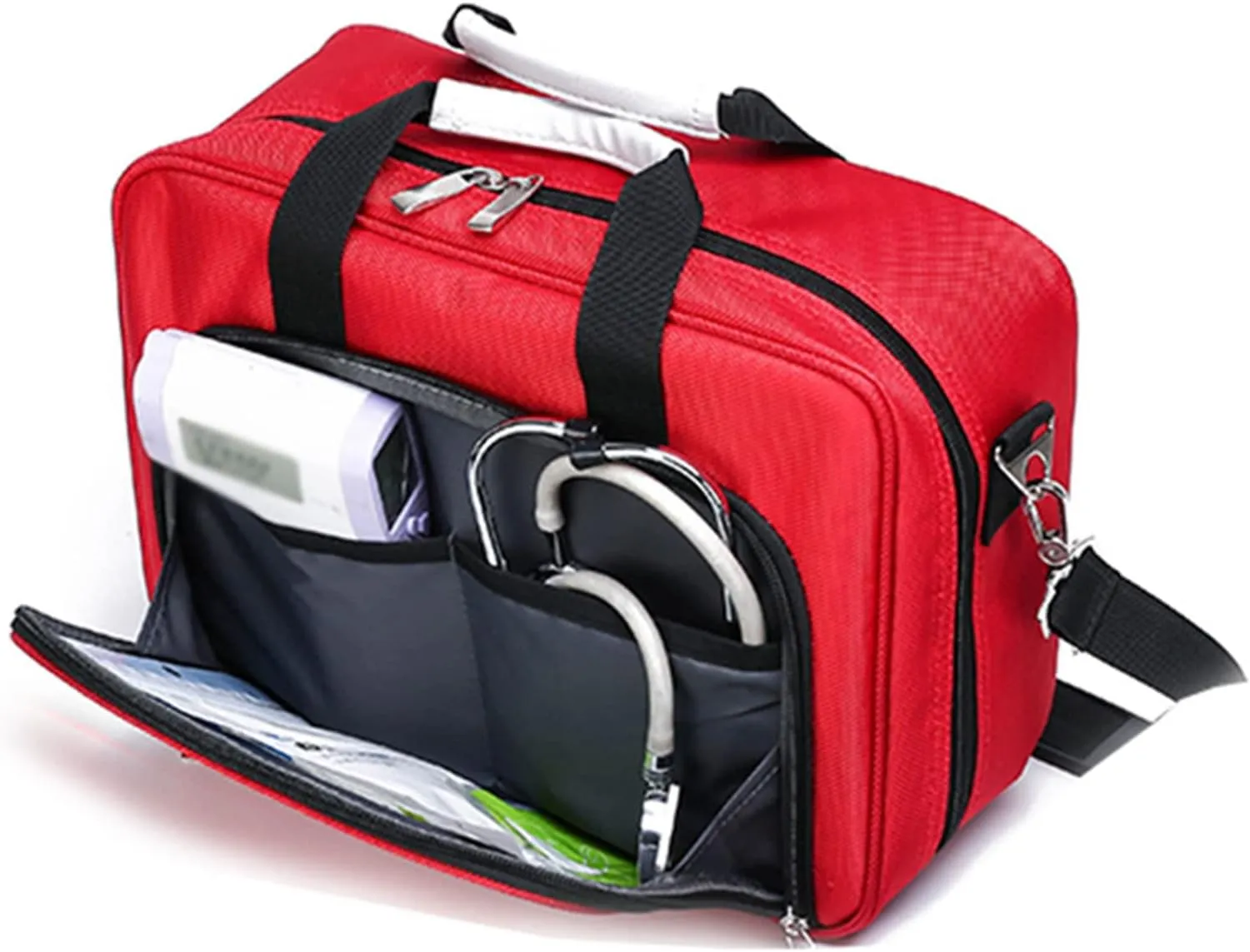 Trauma First Aid Kits Storage Bag,Emergency Shoulder Bag Empty, First Responder Bag with Handle for Home, Office, and Outdoor Adventures(Navy Blue)
