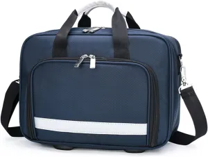 Trauma First Aid Kits Storage Bag,Emergency Shoulder Bag Empty, First Responder Bag with Handle for Home, Office, and Outdoor Adventures(Navy Blue)