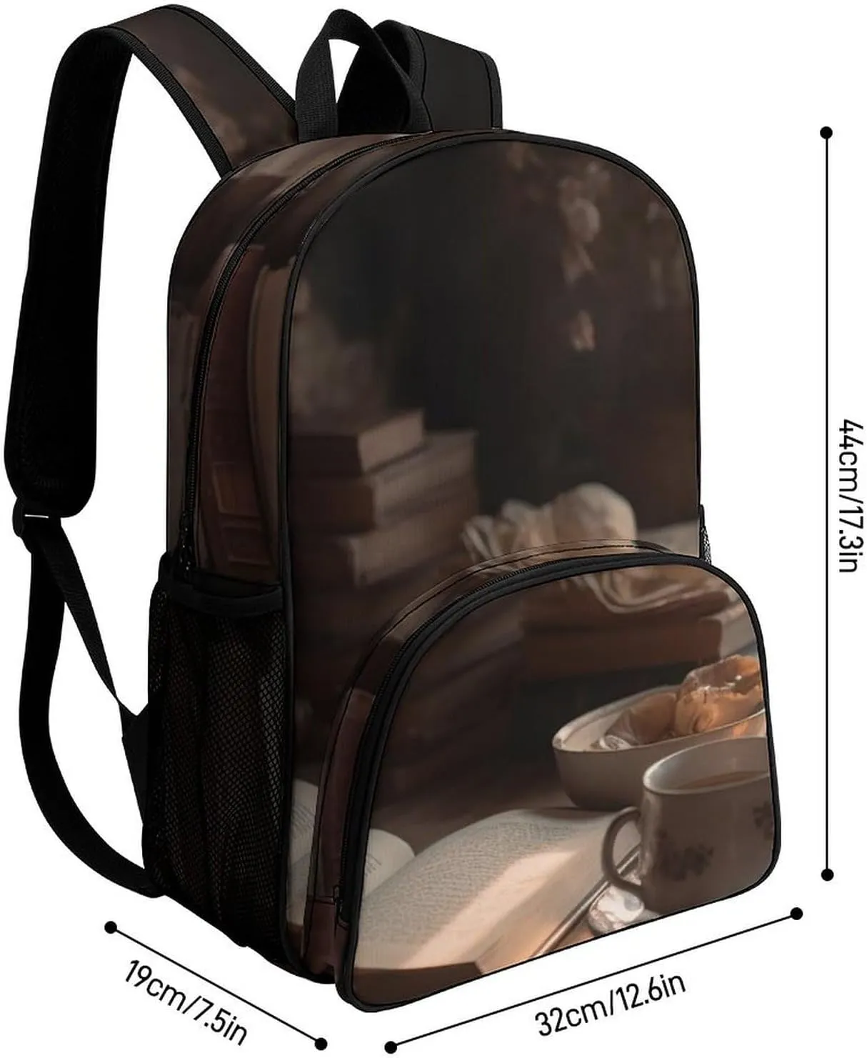 Travel Backpack for Women Men Lightweight 17 Inch Laptop Bag Drink Tea And Read A Book Backpack Casual Daypack