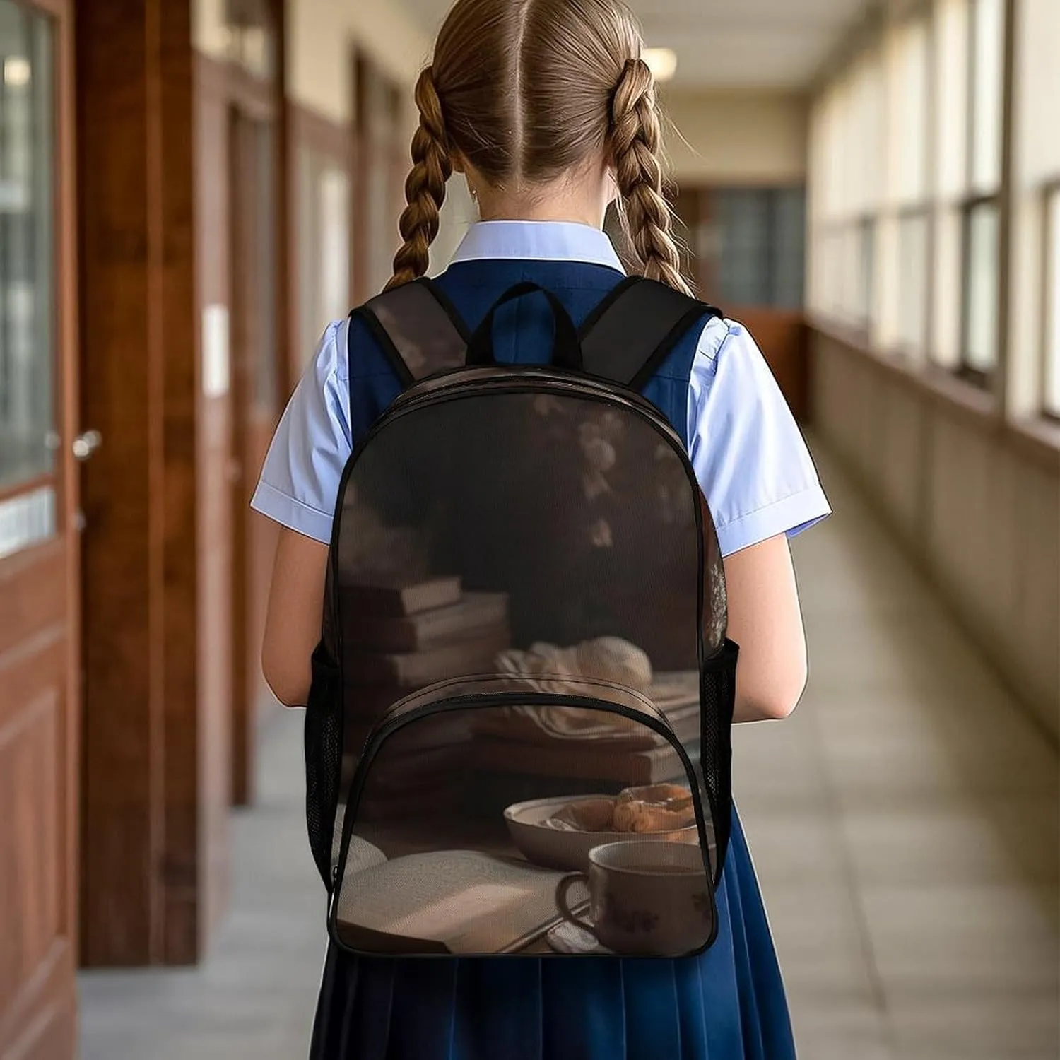 Travel Backpack for Women Men Lightweight 17 Inch Laptop Bag Drink Tea And Read A Book Backpack Casual Daypack