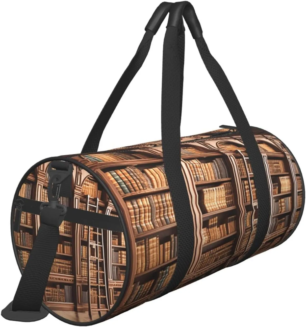 Travel Bag For Women,Library Bookcase Print Personal Item Duffle Bags,Weekend Travel Duffel Tote Bag,Travel Sport Gym Bag For Men,Airplane Travel Essentials For Flying