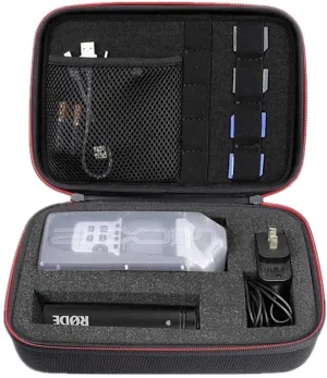 Travel Carry Case for Zoom H1, H2N, H5, H4N, H6, F8, Q8 Handy Music Recorders, Charger, Mic Tripod Adapter,SD cards and Accessories