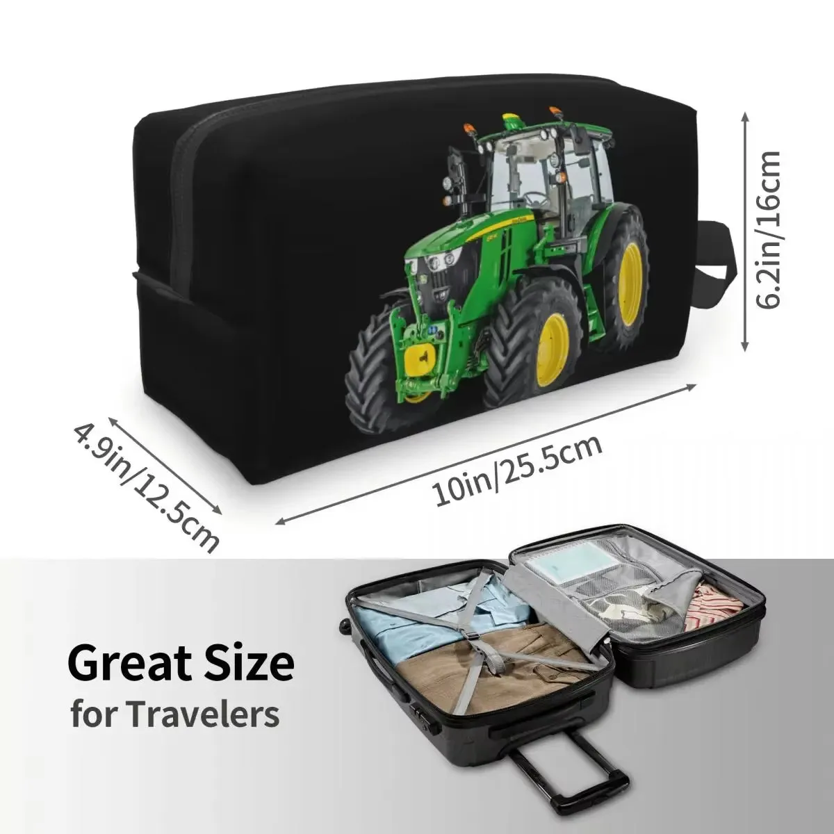 Travel Tractor Toiletry Bag Portable Makeup Cosmetic Organizer for Women Beauty Storage Dopp Kit Box
