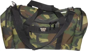 Triple Carry-on with U Opening,two separate compartment and front pocket. (Camouflage)