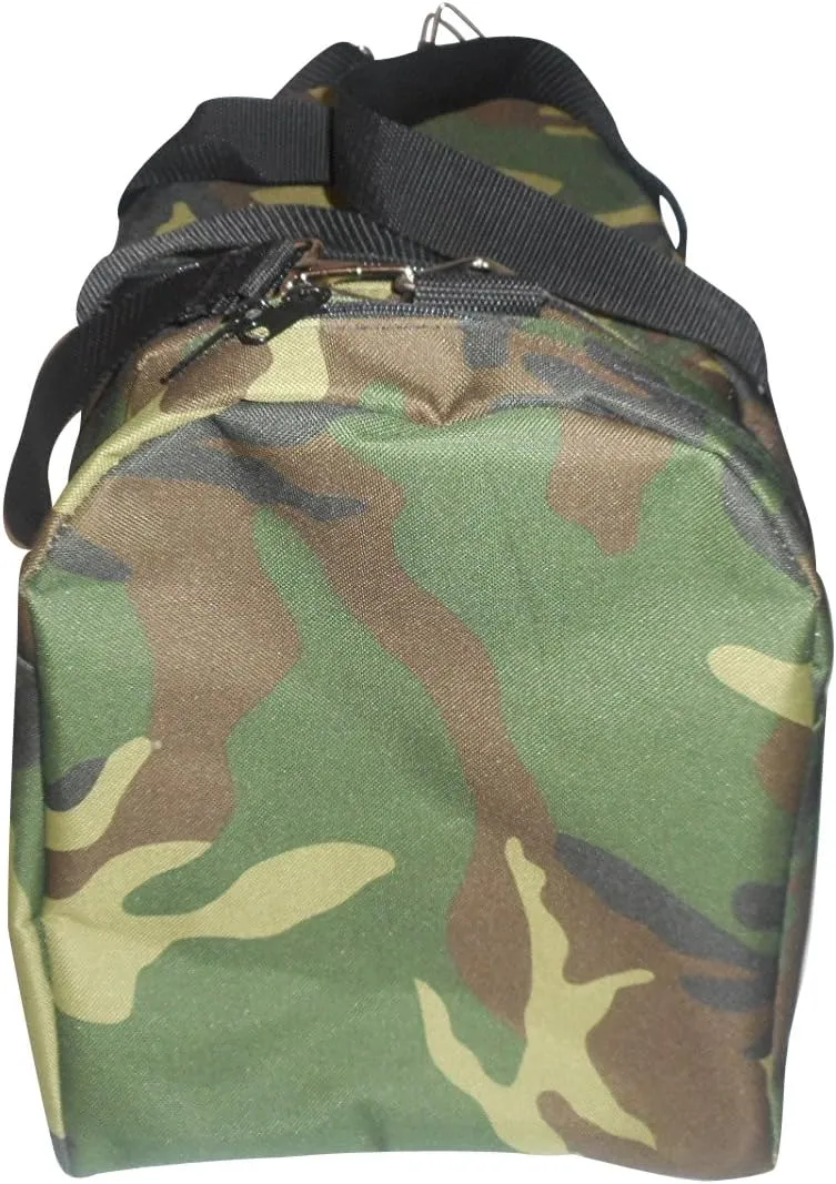 Triple Carry-on with U Opening,two separate compartment and front pocket. (Camouflage)