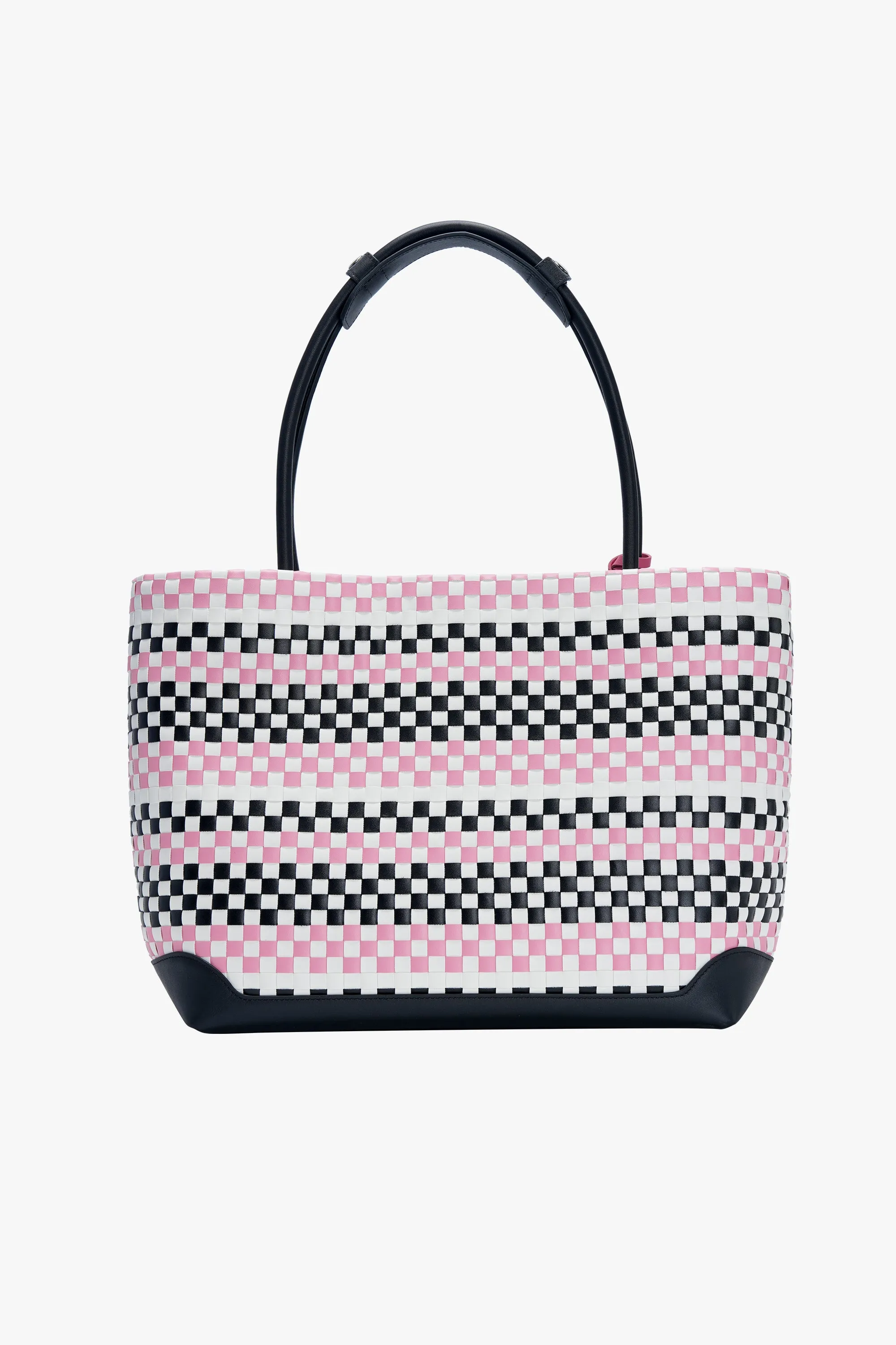 TROPICALLA WEAVE LEATHER TOTE