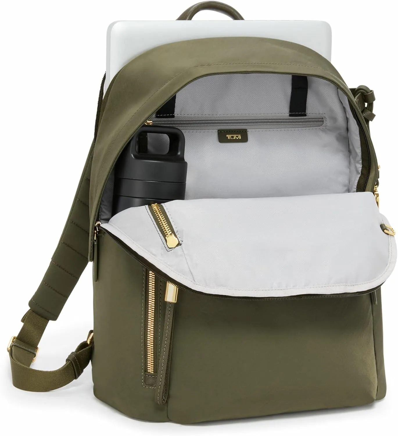 TUMI - Voyageur Halsey Backpack - Men's & Women's Backpack for Travel - On-the-Go Travel Bag - Laptop Backpack for Everyday Use & Work - Olive