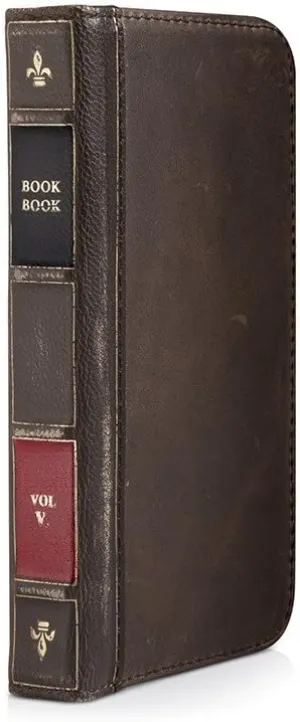 Twelve South BookBook for iPhone SE/5s, vintage brown | Vintage leather iPhone book case and wallet
