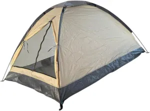 Two Person Camping Tent Folding Versatile Canopy Shade with Ground Nails Single Layer Sun Shelter Easy Setup for Backpacking