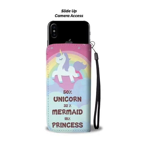 Unicorn Wallet Phone Case with RFID Protection