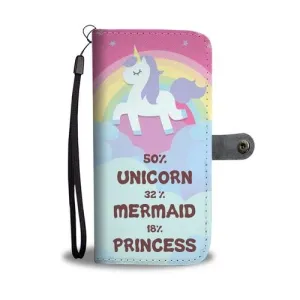 Unicorn Wallet Phone Case with RFID Protection