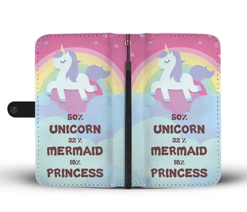 Unicorn Wallet Phone Case with RFID Protection