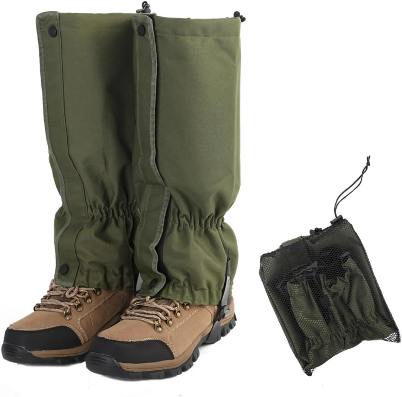 UNICQOK Army Water Proof Gators Leg Gaiters for Hunting,Snow Boot Guard Gators,Trail Running Gaiters,Shoe Gaiters,Sandproof,Waterproof Hiking Gaiters for Running,Snow,Mountain Climbing,Yard Work