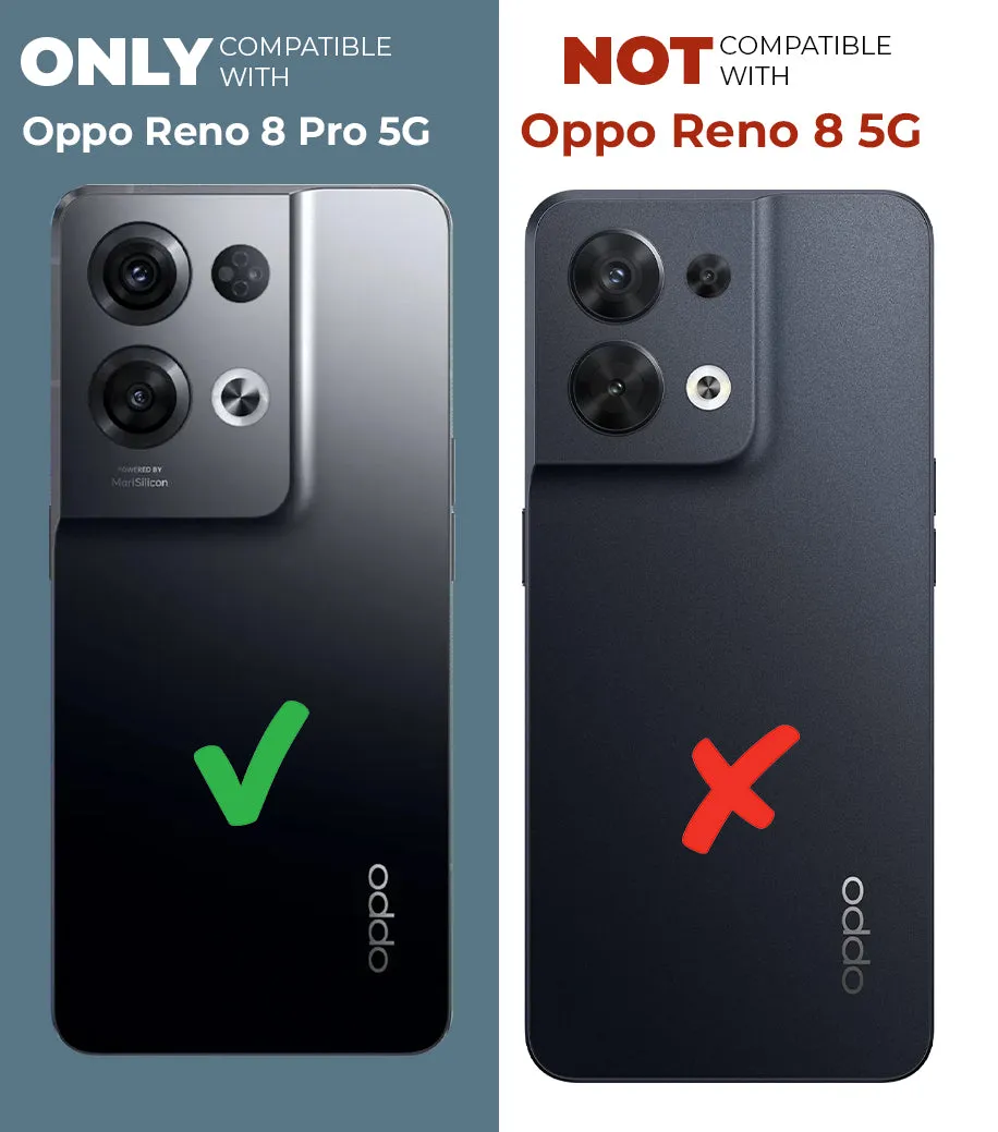 Unimore Leather Hard Case with Shiny Camera Protection For Oppo Reno 8 Pro 5G