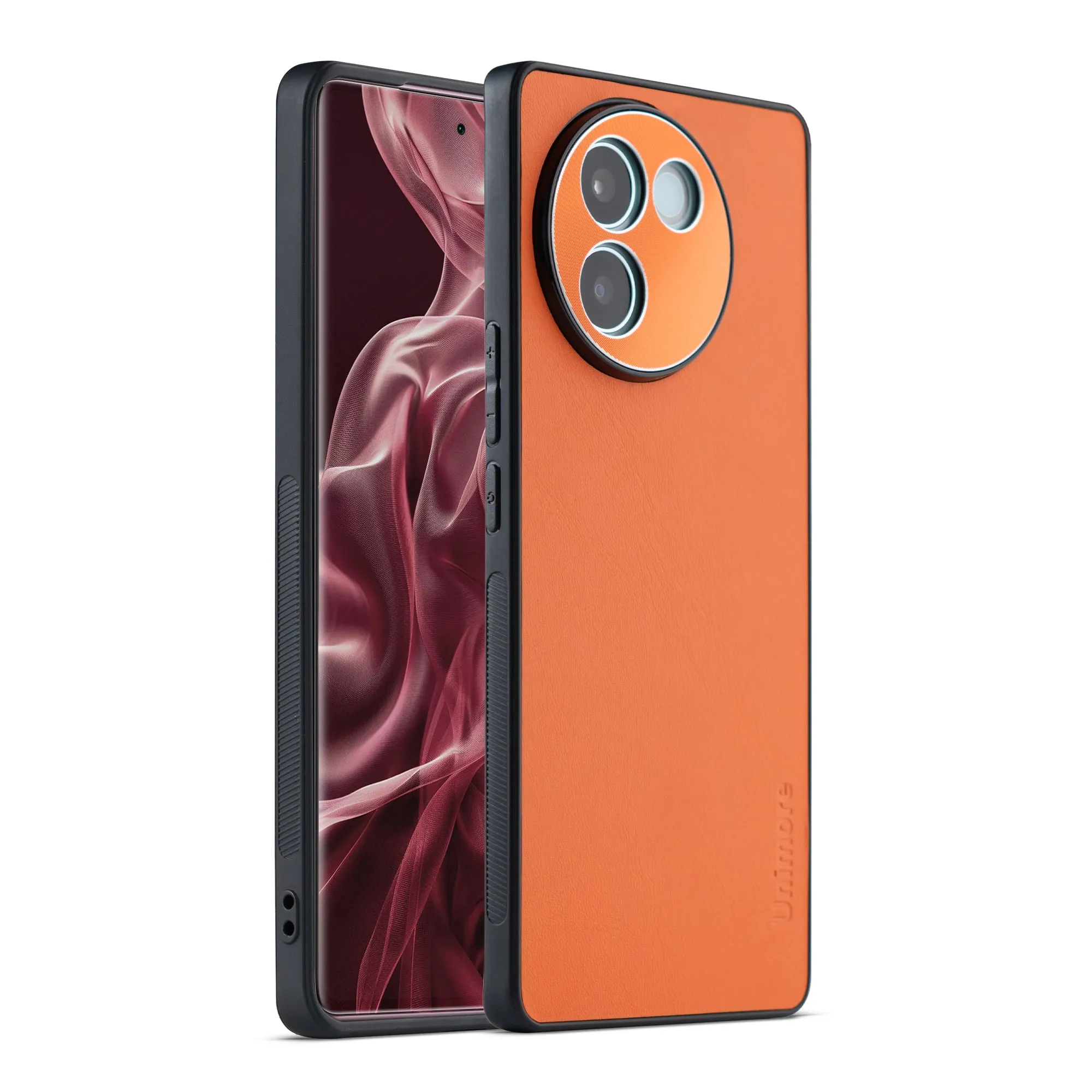 Unimore Leather Hard Case with Shiny Camera Protection For Vivo V30e 5G