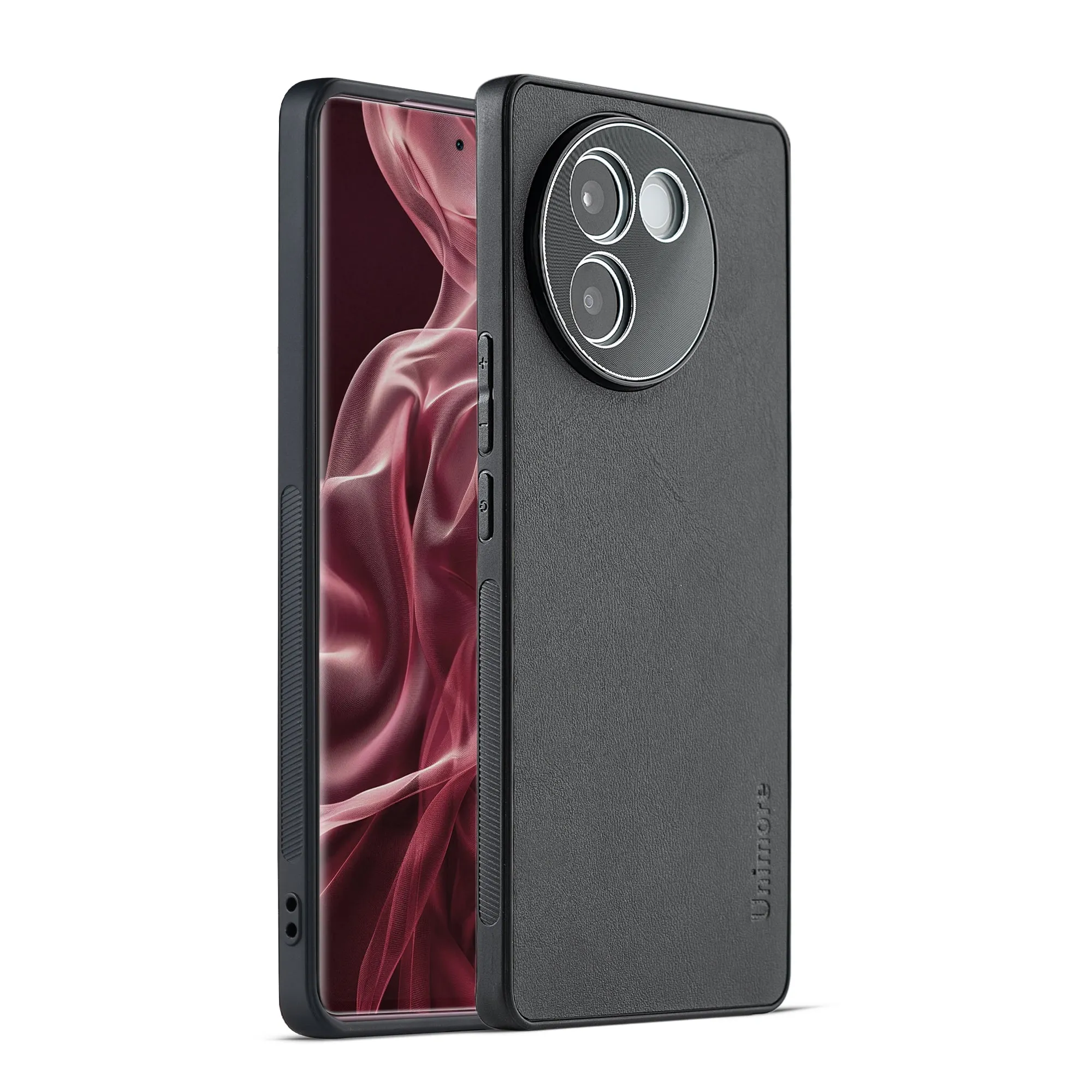 Unimore Leather Hard Case with Shiny Camera Protection For Vivo V30e 5G