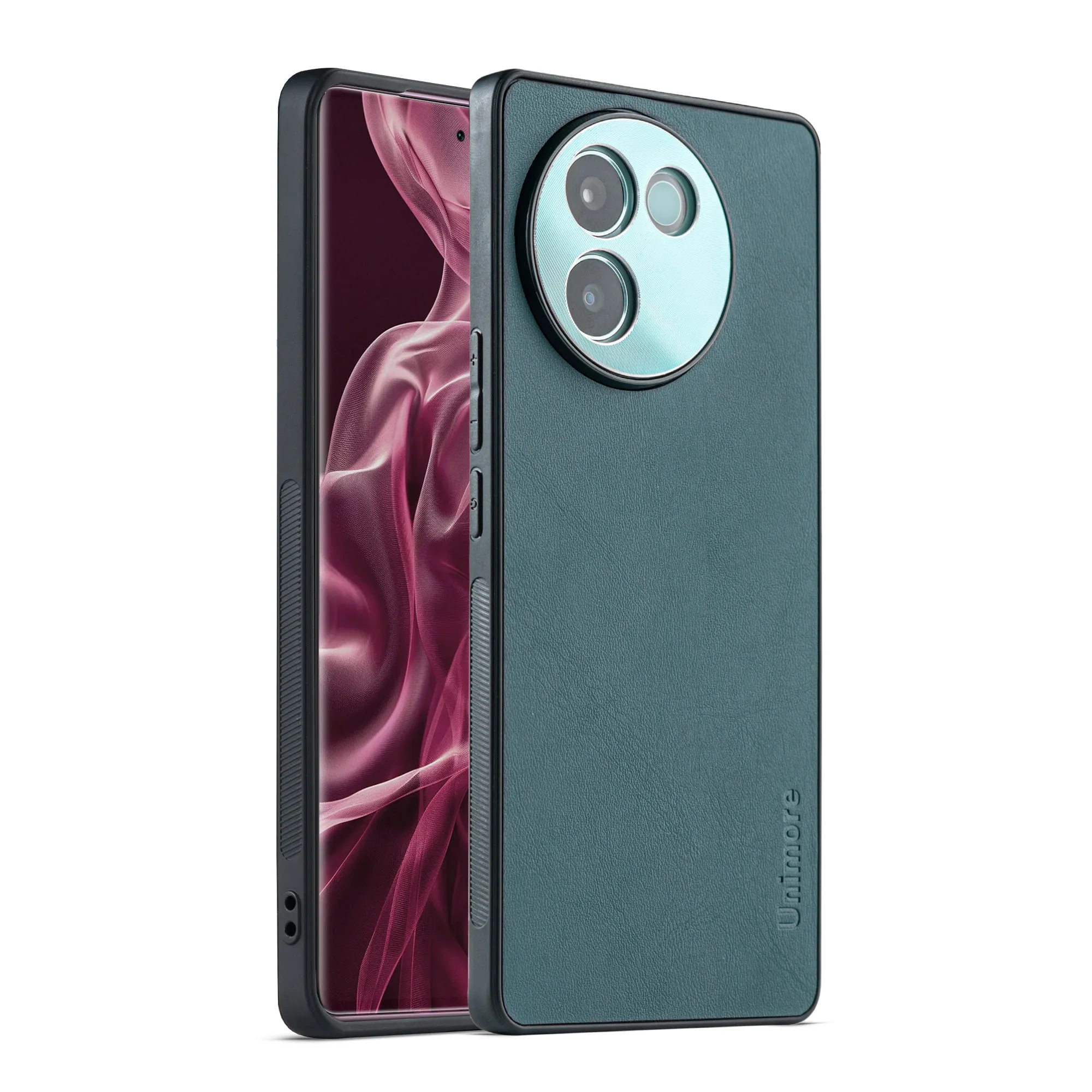 Unimore Leather Hard Case with Shiny Camera Protection For Vivo V30e 5G
