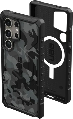 URBAN ARMOR GEAR UAG Designed for Samsung Galaxy S24 Ultra Case 6.8" Pathfinder SE Midnight Camo, Magnetic Charging Rugged Military Drop-Proof Impact Resistant Non-Slip Protective Cover
