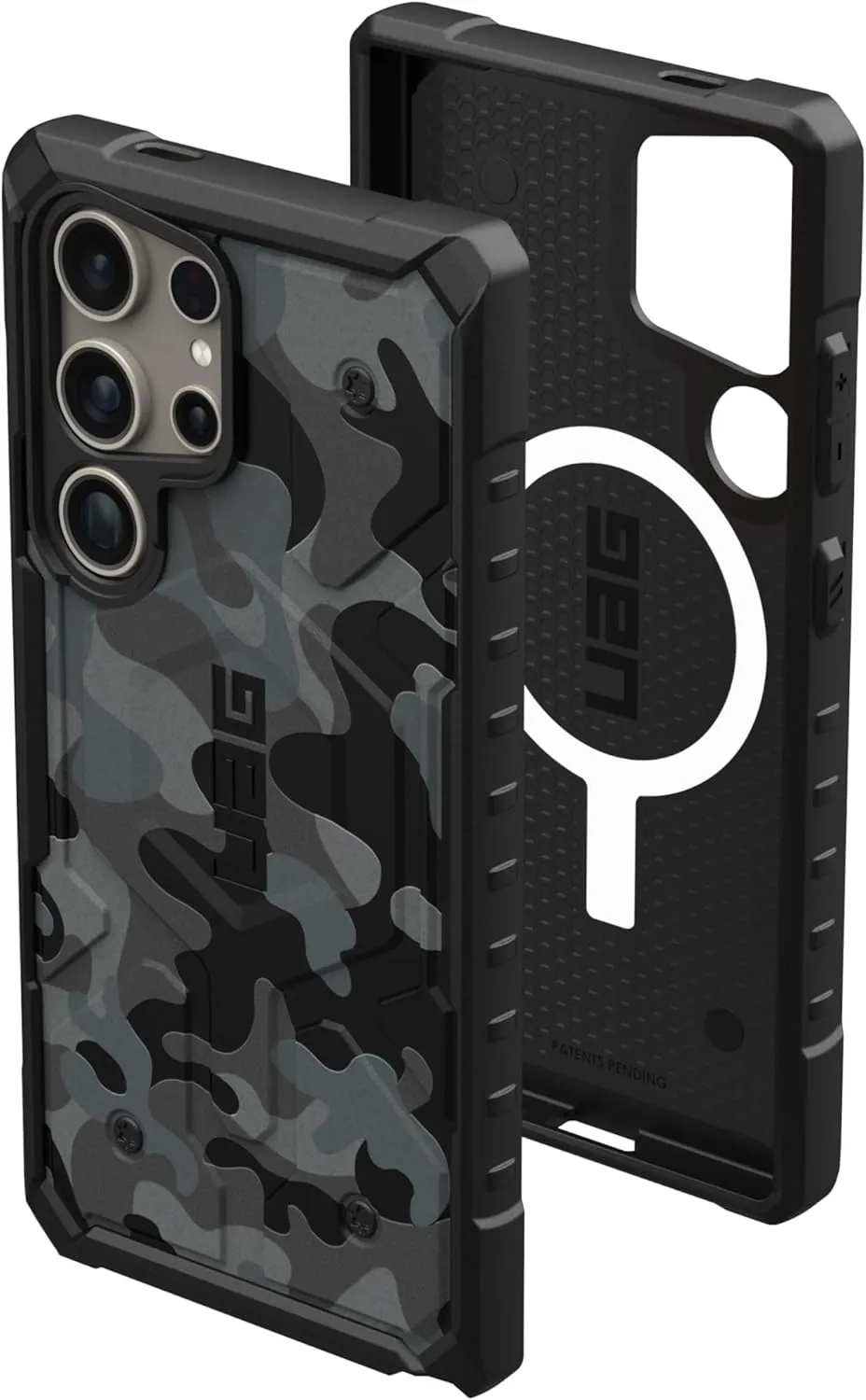 URBAN ARMOR GEAR UAG Designed for Samsung Galaxy S24 Ultra Case 6.8" Pathfinder SE Midnight Camo, Magnetic Charging Rugged Military Drop-Proof Impact Resistant Non-Slip Protective Cover