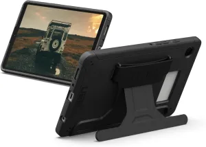 URBAN ARMOR GEAR UAG Designed for Samsung Galaxy Tab A9 Case Scout with Handstrap & Kickstand, Rugged Military Grade Dropproof Protective Cover, Black