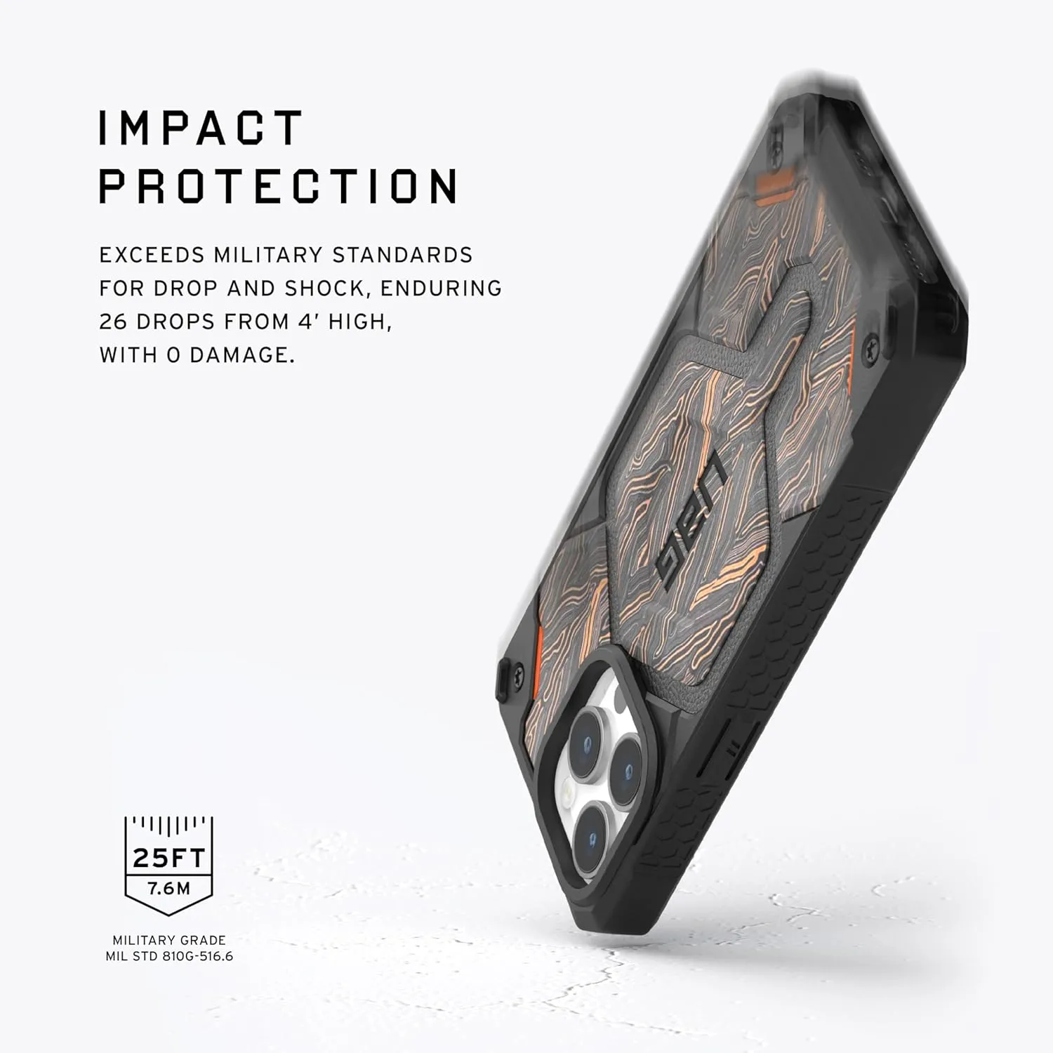 URBAN ARMOR GEAR UAG [Limited Edition] Designed for iPhone 15 Pro Case 6.1" Monarch Pro G-10, Built-in Magnet Compatible with MagSafe Charging Premium Garolite Rugged MIL-STD Protective Cover