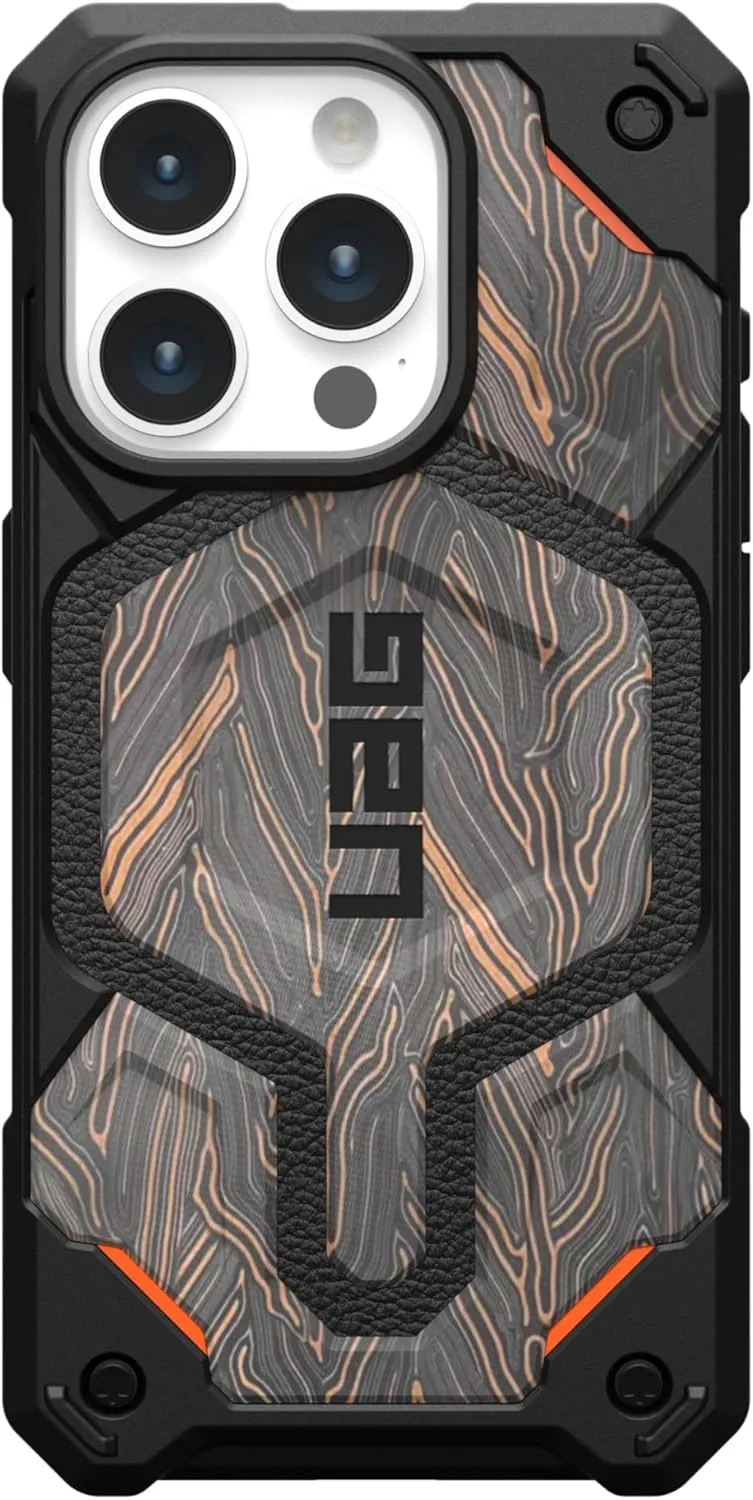 URBAN ARMOR GEAR UAG [Limited Edition] Designed for iPhone 15 Pro Case 6.1" Monarch Pro G-10, Built-in Magnet Compatible with MagSafe Charging Premium Garolite Rugged MIL-STD Protective Cover