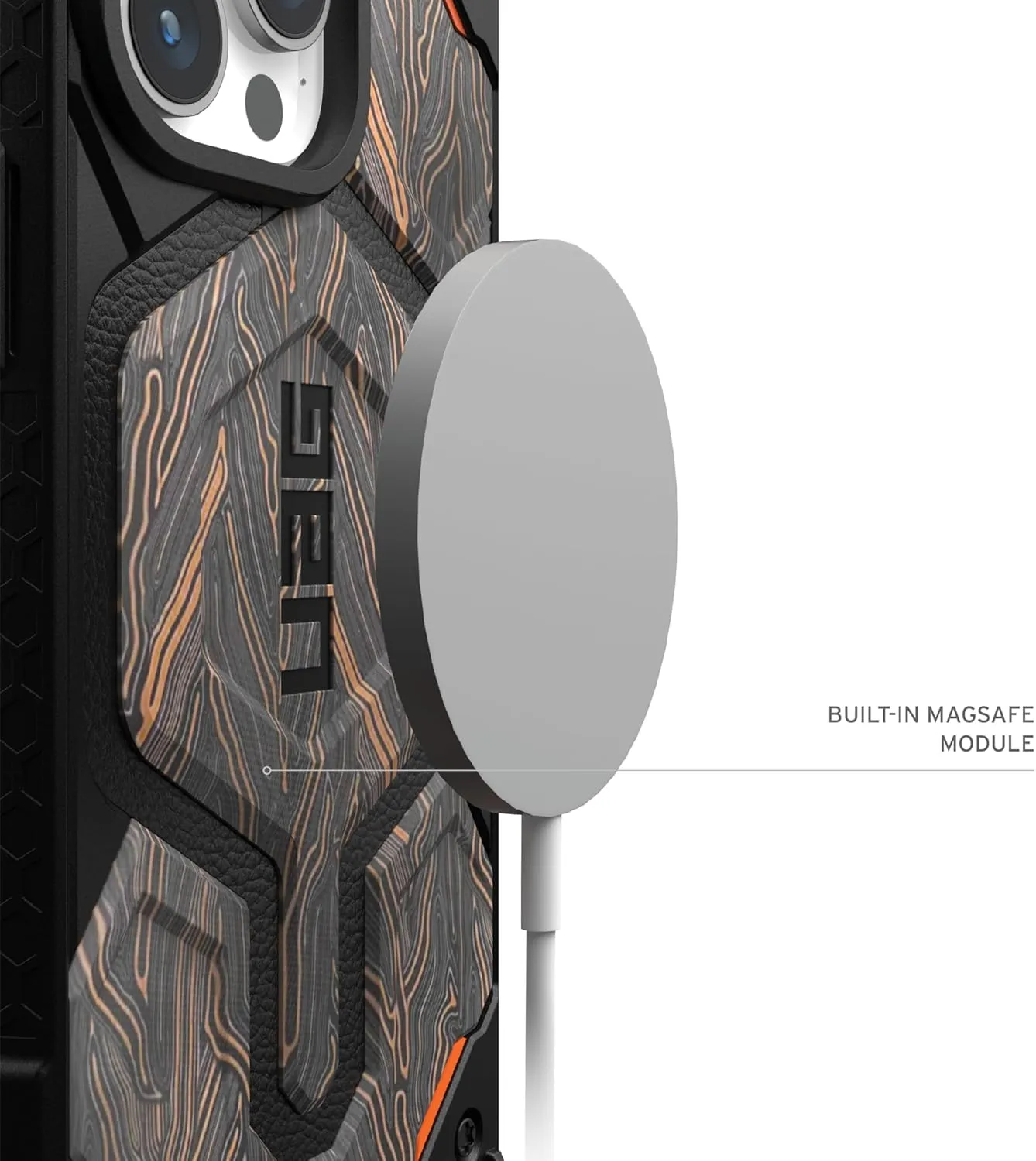 URBAN ARMOR GEAR UAG [Limited Edition] Designed for iPhone 15 Pro Case 6.1" Monarch Pro G-10, Built-in Magnet Compatible with MagSafe Charging Premium Garolite Rugged MIL-STD Protective Cover