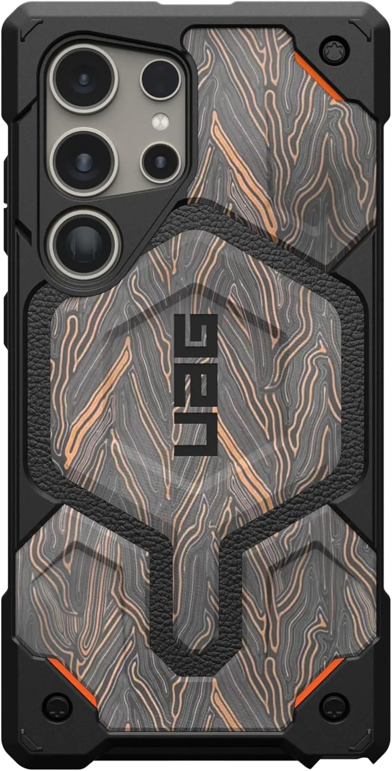 URBAN ARMOR GEAR UAG [Limited Edition] Designed for Samsung Galaxy S24 Ultra Case 6.8" Monarch Pro G-10, Built-in Magnet for Magnetic Charging Premium Garolite Rugged MIL-STD Protective Cover