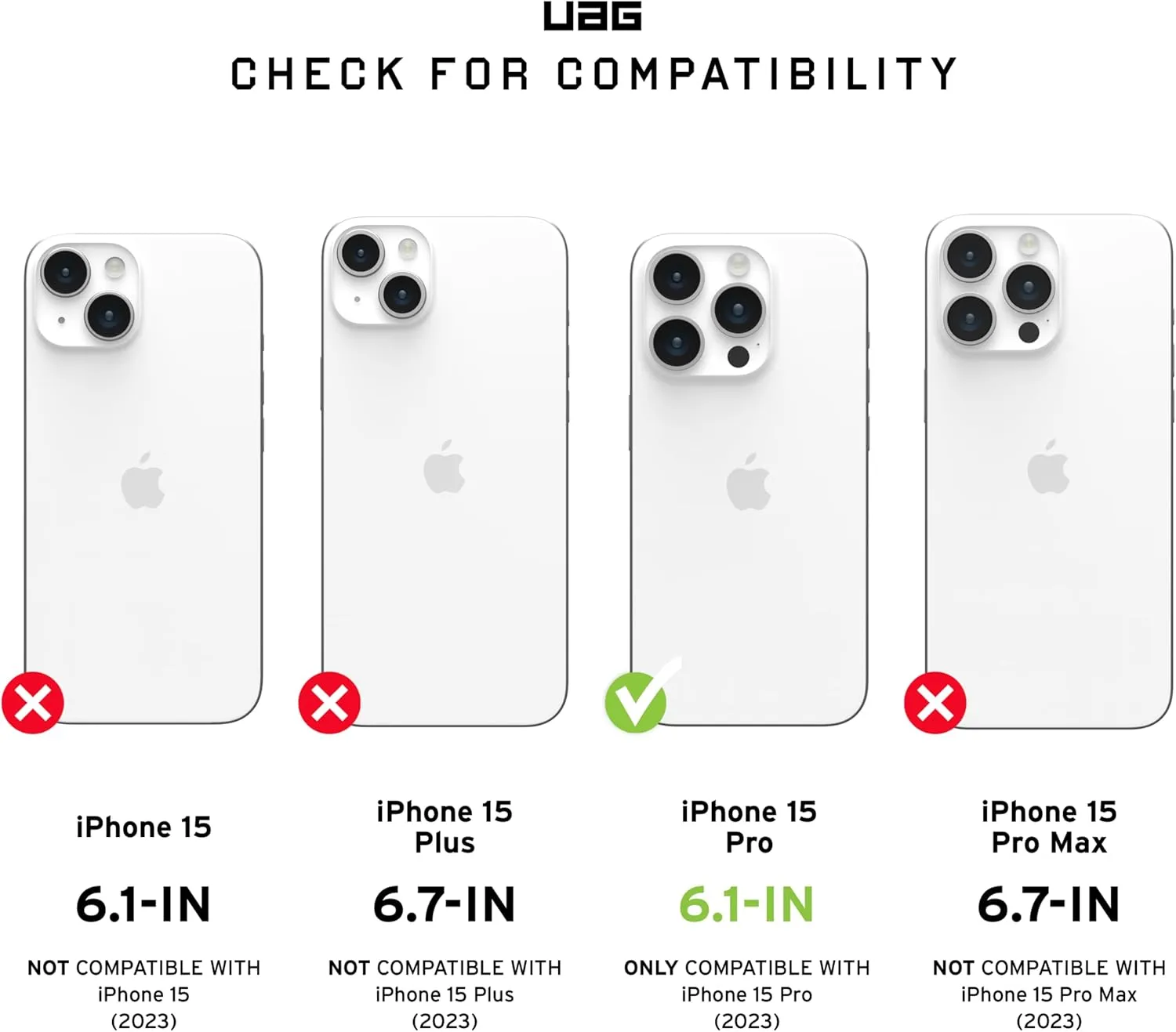URBAN ARMOR GEAR UAG [Updated Ver] Compatible with iPhone 15 Pro Case 6.1" Monarch Pro Carbon Fiber Built-in Magnet Compatible with MagSafe Charging Premium Rugged MIL-STD Dropproof Protective Cover