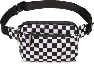 Uromee Fanny Packs for Women Crossbody Belt Bag Nylon Fashion Mini Waist Bag Everywhere Travel Hiking Running Adjustable Strap