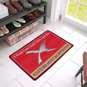 US Coast Guard Intelligence Specialist IS Logo Family Doormat - Visitors must be approved (23.6 inches x 15.7 inches)