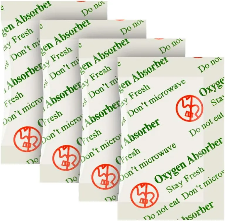 VacYaYa 50CC(200-Pack) Food Grade Oxygen Absorbers Packets for Home Made Jerky and Long Term Food Storage, Stored in Vacuum Bag and 3 times Oxygen Absorption Capacity