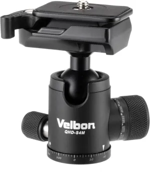 Velbon 271679 QHD-S4M Small Size Base Diameter 1.3 inches (34 mm) Frame Stopper System, Torque Adjustment, Quick Shoe Compatible, Aluminum