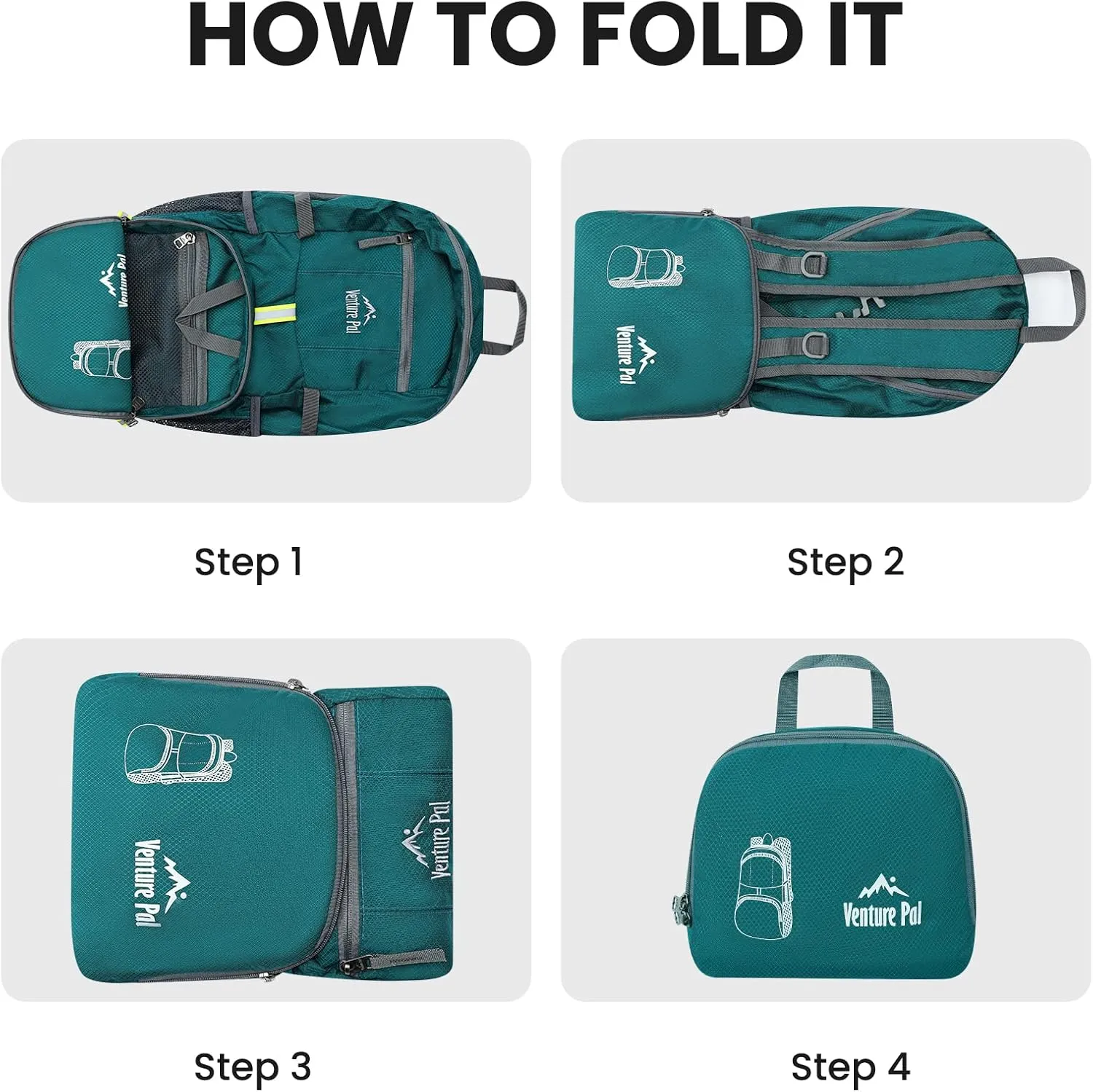 Venture Pal 35L Ultralight Lightweight Packable Foldable Travel Camping Hiking Outdoor Sports Backpack Daypack