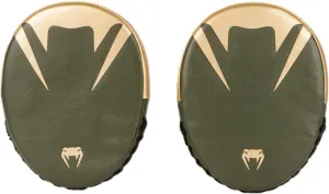 Venum Pro Boxing Flat Punch Mitts (Pair) - Khaki/Gold