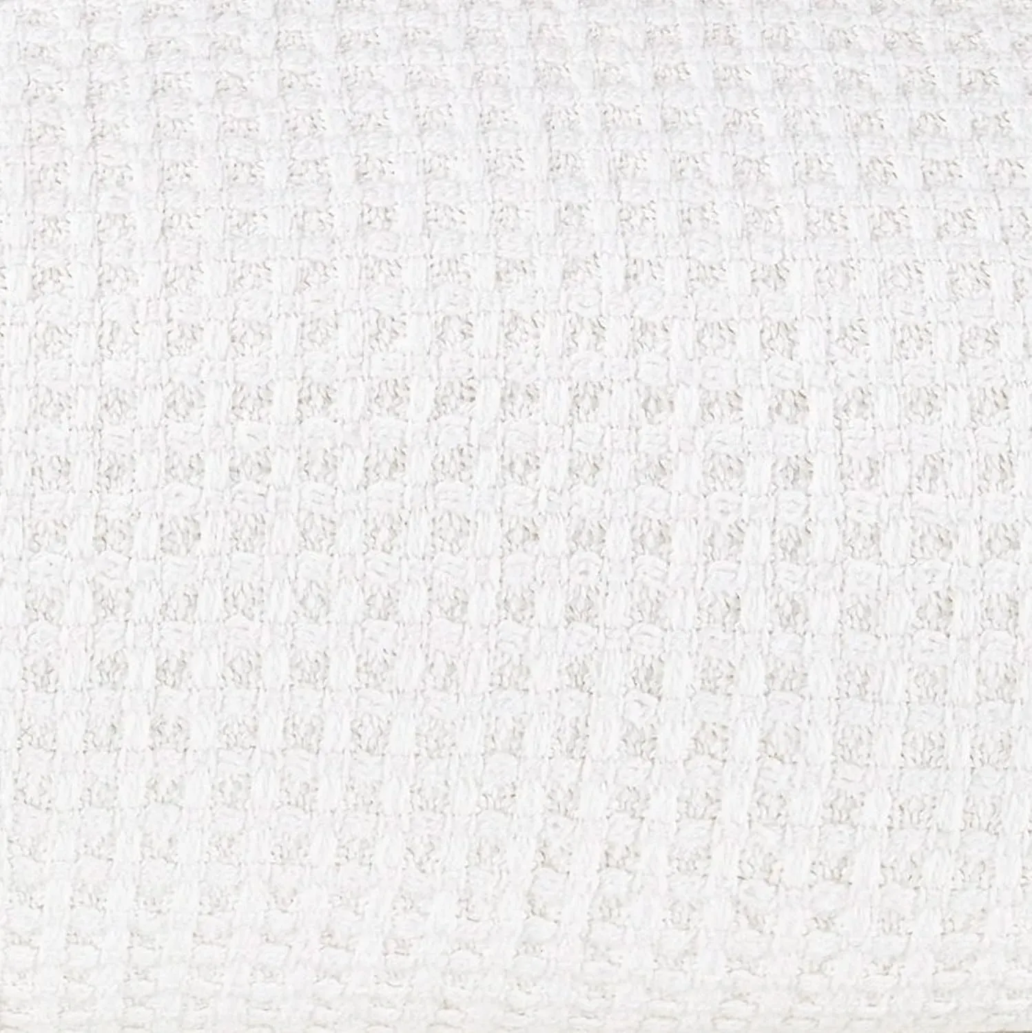 Vera Wang - Twin Blanket, Luxury Cotton Bedding, Super Soft Essentials with Waffle Weave Knit (Waffleweave White, Twin)