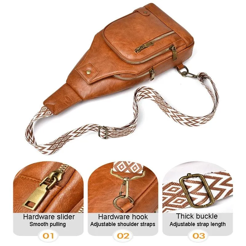 Versatile Single Shoulder Chest Bag For Motorcyclists