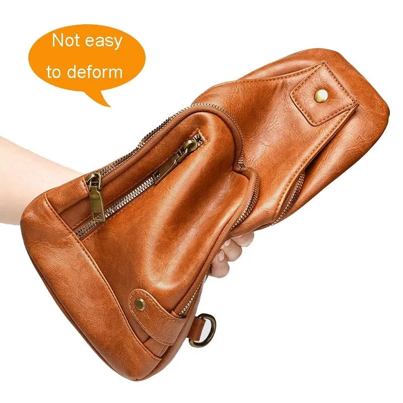 Versatile Single Shoulder Chest Bag For Motorcyclists