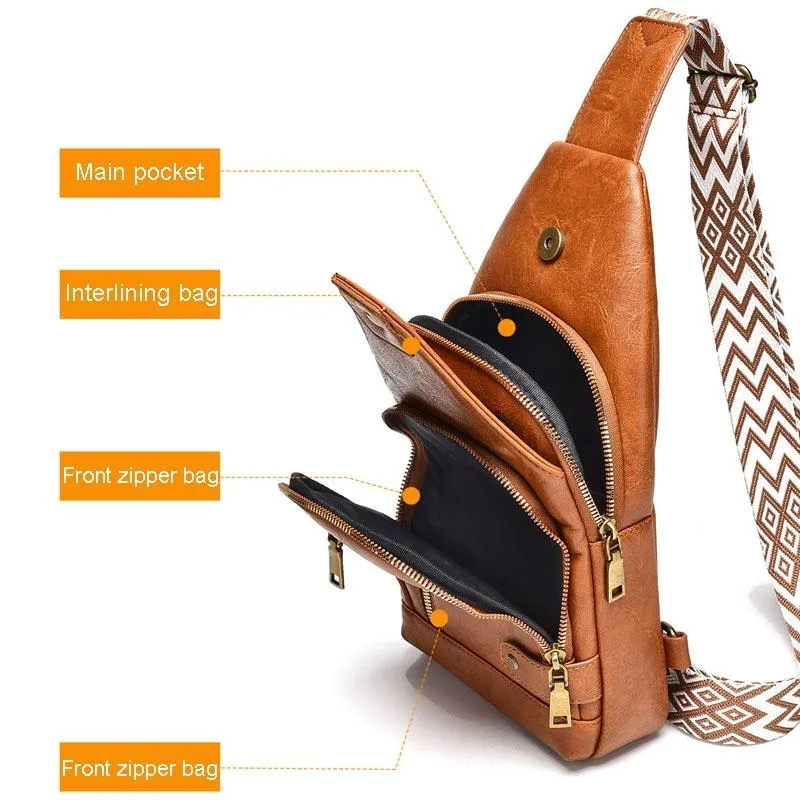 Versatile Single Shoulder Chest Bag For Motorcyclists