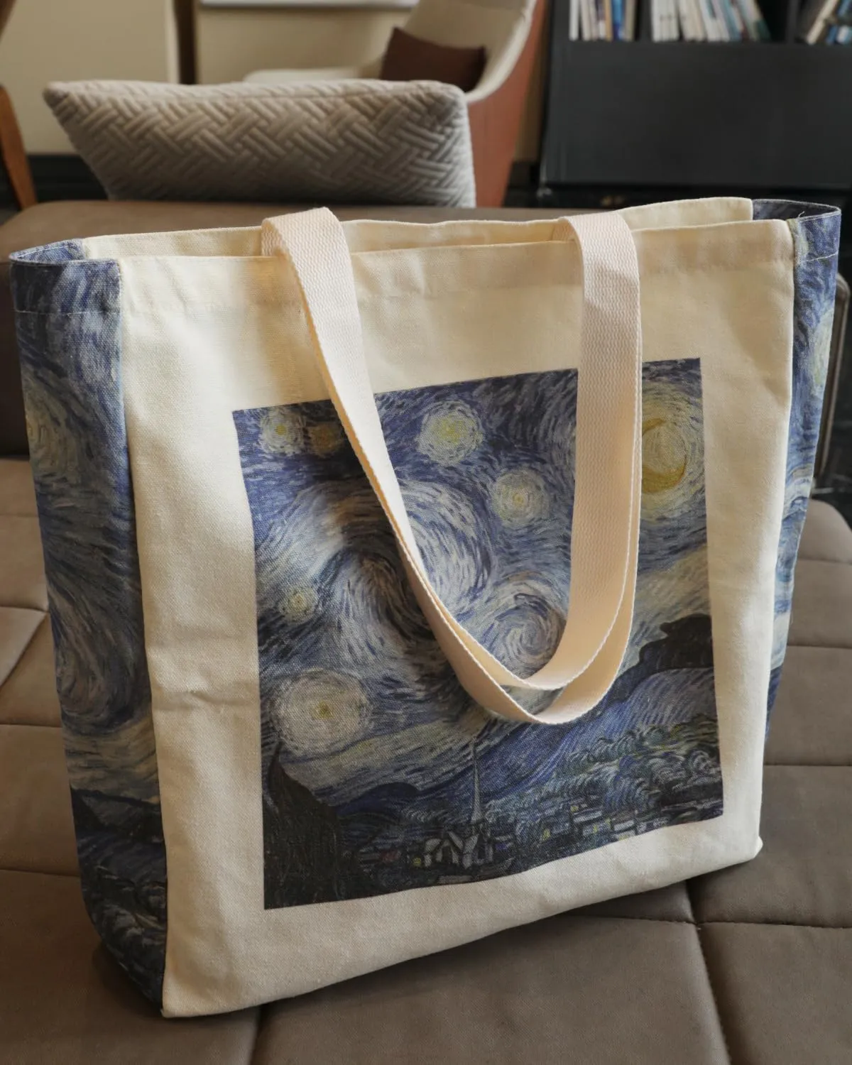 Vintage Aesthetic Canvas Tote Bag Reusable Personalized Shoulder Shopping Bag,