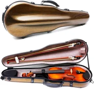 Violin Case 4/4 Full Size Violin box Carbon fiber cases for Violin Colorful Back Strap Strong light protect violin