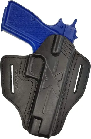 VlaMiTex U23 Black Leather Quick-Draw Holster Fits FN Browning HP High Power